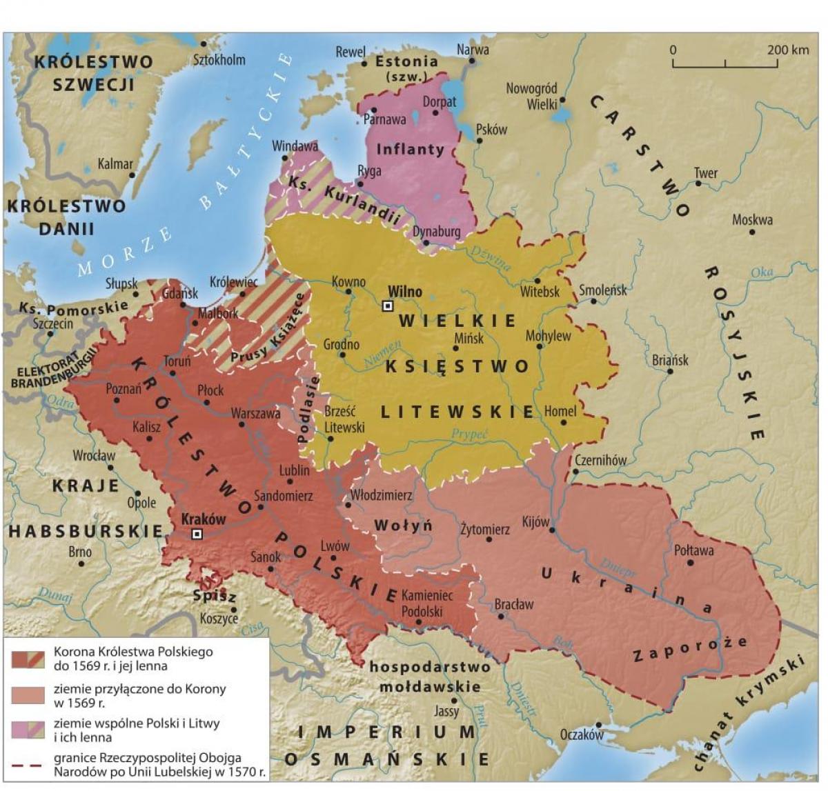 Карта Великого княжества Литовского