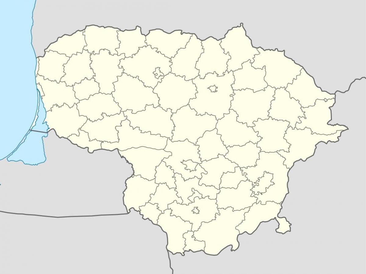 Карта Литвы вектор