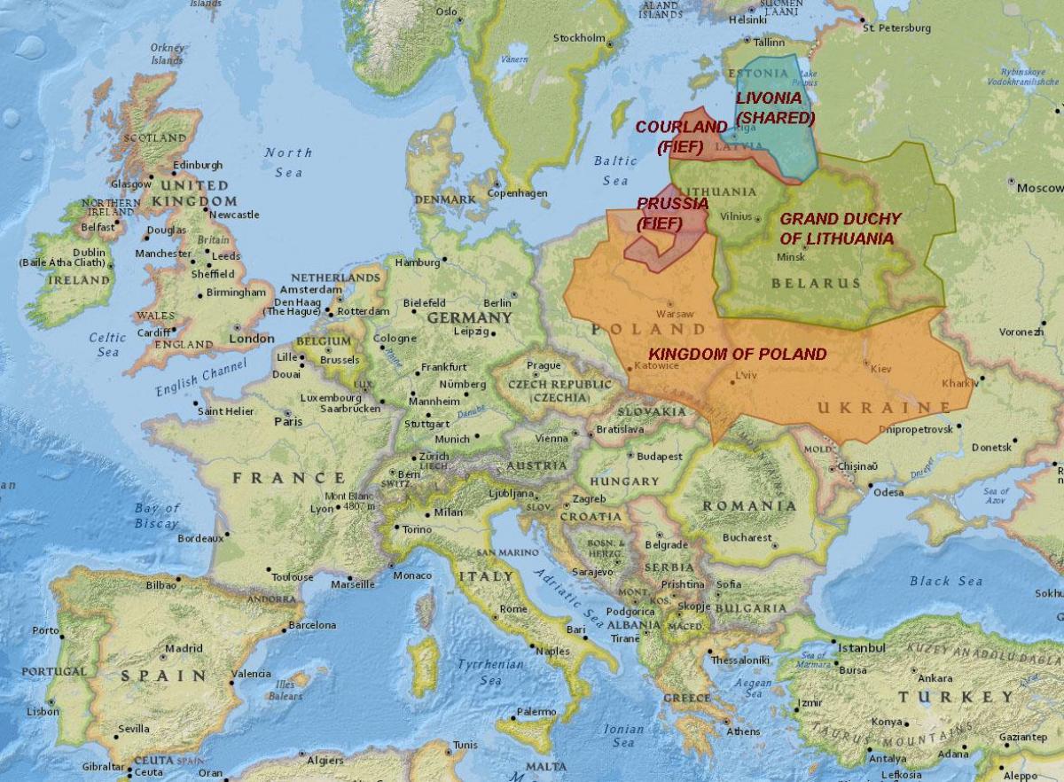 Карта Литвы история