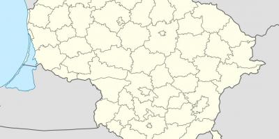 Карта Литвы вектор