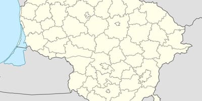 Карта Литвы вектор