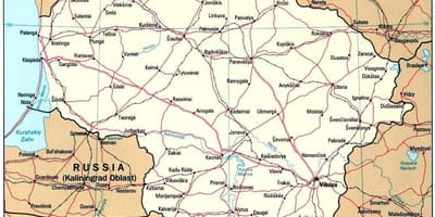 Карта Литвы